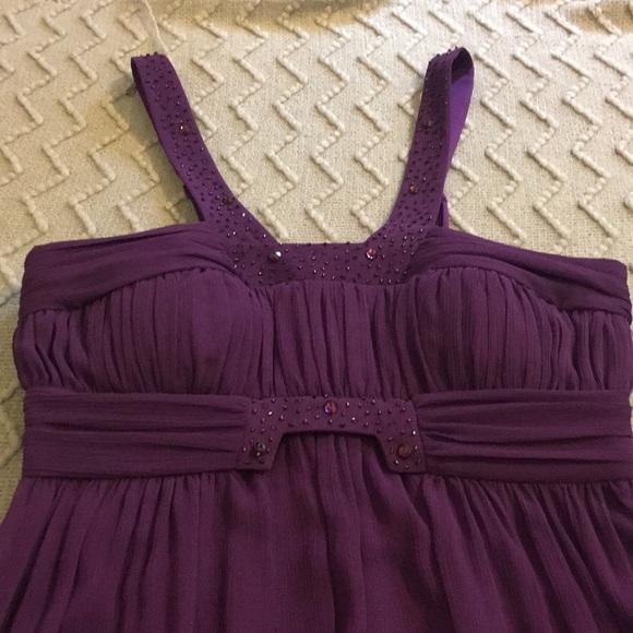 Max and Cleo Purple Formal/SemiFormal Empire Dress - Picture 3 of 16